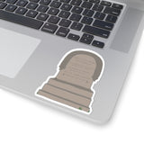 Funny Grave Marker Stickers, Humorous Stickers for laptops, Gift for Halloween, Quirky Decor, Funeral Humor