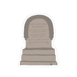 Funny Grave Marker Stickers, Humorous Stickers for laptops, Gift for Halloween, Quirky Decor, Funeral Humor